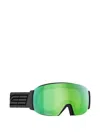 Salice Mirrored Ski Goggles In Green