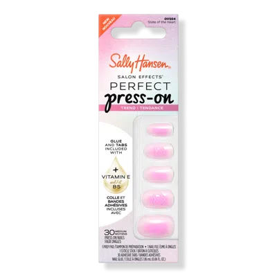 Sally Hansen Salon Effects Perfect Press-on Pink Nails - State Of The Heart