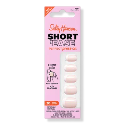 Sally Hansen Salon Effects Perfect Press-on Short'ease Nails - Short N Chic​ In Pink