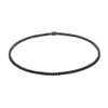 Sally Skoufis Men's Blue / Black Rebel Necklace With Man Made Sapphire In Premium Black Rhodium In Multi