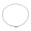 Sally Skoufis Men's Silver / Blue Shadow Chain Necklace With Natural Sapphire In Sterling Silver In Multi