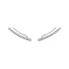 Sally Skoufis Men's Silver / White Behave Ear Climber Man Made Cz Diamond Stimulant In Sterling Silver In Multi