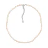Sally Skoufis Men's White / Silver Luna Necklace With Natural White Pearl In Sterling Silver In Multi