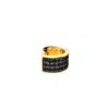 Sally Skoufis Women's Black / Gold Destiny Ear Cuff With Man Made Black Cz Diamond Stimulant In Sterling Silver &  In Multi
