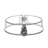 Sally Skoufis Women's Black / Silver Awaken Choker With Natural Black Diamond & Labradorite In Platinum In Multi