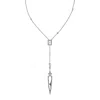 Sally Skoufis Women's Black / Silver / White Shield Necklace With Natural Black Diamond & Man Made Cz Diamond Stim In Multi