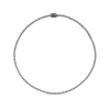 Sally Skoufis Women's Black / White Flirtation Necklace With Man Made Cz Diamond Stimulant In Sterling Silver & Bl In Multi