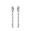 Sally Skoufis Women's Black / White Renewed Earrings With Man Made Cz Diamond Stimulant In Sterling Silver & Premi In Multi