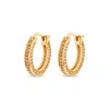 Sally Skoufis Women's Boundless Earrings With Man Made Cz Diamond Stimulant In Sterling Silver & 18k Gold Vermeil In Gold
