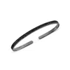 Sally Skoufis Women's Destiny Palm Cuff With Man Made Black Diamonds In Black Rhodium In Black