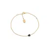Sally Skoufis Women's Gold / Black Pure Bracelet With Man Made Black Cz Diamond Stimulant In Sterling Silver & 18k In Multi