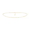 Sally Skoufis Women's Gold / White Bold Minx Waist Chain With Man Made White Diamonds In Gold In Multi