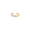 Sally Skoufis Women's Gold / White Cosmic Alchemy Ear Cuff With Man Made White Cz Diamond Stimulant In18k Gold Ver In Multi