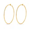 Sally Skoufis Women's Gold / White Journey Earring With Man Made Cz Diamond Stimulant In Sterling Silver & 18k Gol