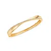 Sally Skoufis Women's Gold / White Light Bangle With Man Made White Cz Diamond Stimulant In 18k Gold Vermeil In Multi