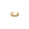 Sally Skoufis Women's Gold / Yellow / Orange Cosmic Ear Cuff With Man Made Cz Diamond Stimulant In Sterling Silver In Multi