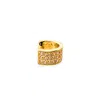 Sally Skoufis Women's Gold / Yellow / Orange Destiny Ear Cuff With Man Made Champagne Diamonds In Gold In Multi