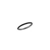 Sally Skoufis Women's Highbeam Midi Ring With Man Made Cz Diamond Stimulant In Sterling Silver & Premium Black Rho In Black