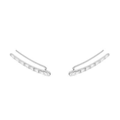 Sally Skoufis Women's Honeycomb Ear Climber In Sterling Silver