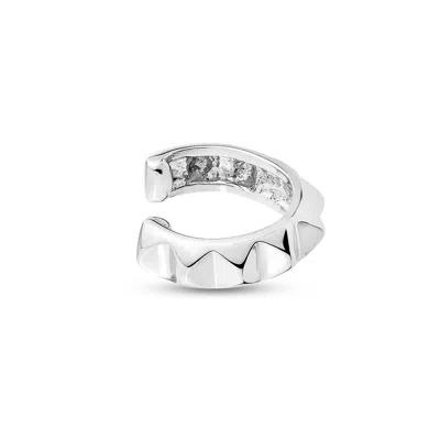 Sally Skoufis Women's Honeycomb Ear Cuff In Sterling Silver