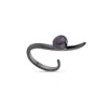 Sally Skoufis Women's Moon Shadow Ring With Natural Black Pearl In Premium Black Rhodium In Black