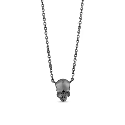 Sally Skoufis Women's Peace Necklace In Black Rhodium