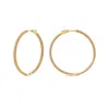 Sally Skoufis Women's Pursuit Pave Hoops With Man Made Cz Diamond Stimulant In Sterling Silver & 18k Gold Vermeil In Gold