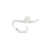 Sally Skoufis Women's Silver / White Moon Shadow Ring With Natural White Pearl In Sterling Silver In Multi