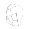 Sally Skoufis Women's Silver / White Warrior Headpiece With Man Made Cz Diamond Stimulant In Sterling Silver In Multi