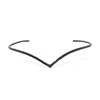 Sally Skoufis Women's Soul Headpiece With Man Made Cz Diamond Stimulant In Sterling Silver & Premium Black Rhodium In Black