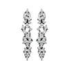Sally Skoufis Women's White / Black Renaissance Drop Earrings With Man Made White Cz Diamond Stimulant In Premium  In Multi