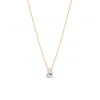 Sally Skoufis Women's White / Gold Pure Droplet Necklace Petite With Man Made White Cz Diamond Stimulant In Sterli In Multi