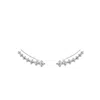 Sally Skoufis Women's White / Silver Complete Ear Climber With Man Made Cz Diamond Stimulant In Sterling Silver In Multi