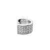 Sally Skoufis Women's White / Silver Destiny Ear Cuff With Man Made Cz Diamond Stimulant In Sterling Silver In Multi