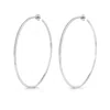 Sally Skoufis Women's White / Silver Journey Earring With Man Made White Cz Diamond Stimulant In Sterling Silver