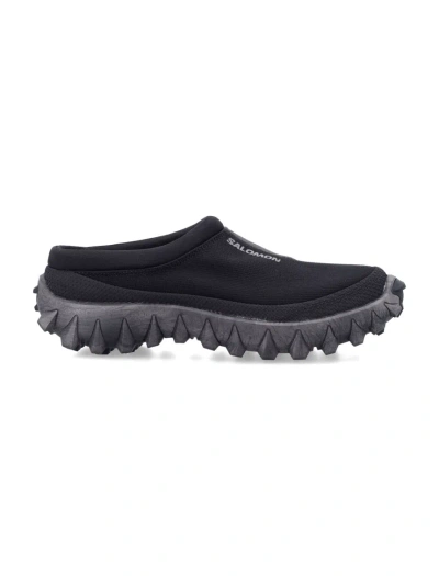 Salmon Black Slip On Clogs