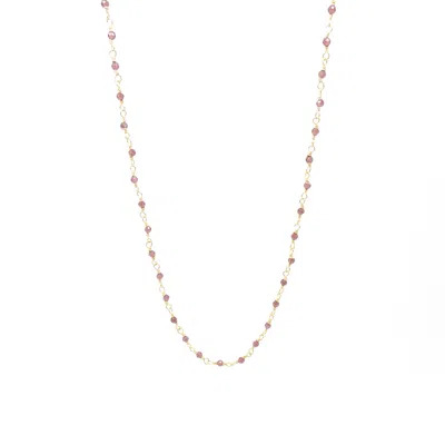 Salome Women's Pink / Gold / Red Persephone Necklace