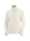 Salomon Essential Lightwarm Full Zip Midlayer Jacket In White