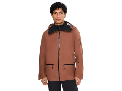 Salomon Absolute 3 Layer Jacket Men's Clothing Burnt Umber: Lg, Elastane/polyamide