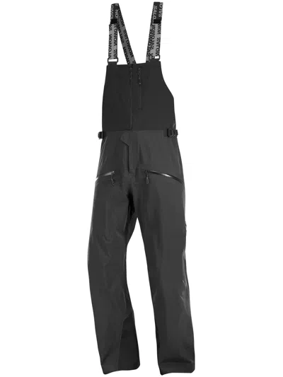 Salomon Logo Straps Trousers In Black