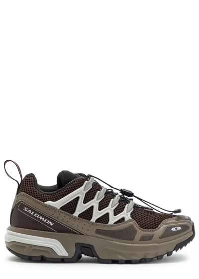 Salomon Acs + Og Panelled Mesh Sneakers In Brown
