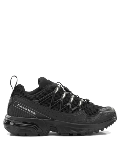 Salomon Black Cotton Rubber Sneakers