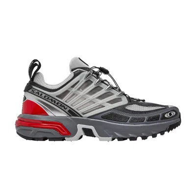 Pre-owned Salomon Acs Pro Advanced 'lunar Rock Goji Berry' In Grey