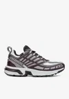 Salomon Mesh Panel Sneakers Pull Tab Rubber Sole In Purple