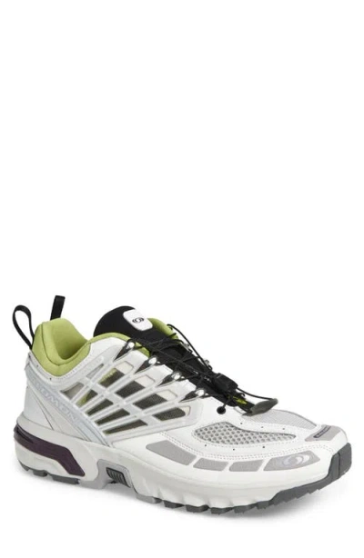 Salomon Acs Pro Sneaker In Lunar Rock/plum Perfect