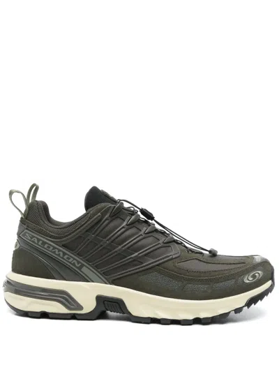 Salomon Military Green Acs Pro Leather Sneaker