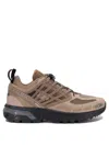 Salomon Mesh Slip-on Sneakers Rubber Sole In Brown