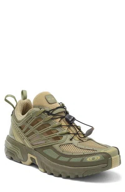 Salomon Acs Pro Trail Sneaker In Gray Green/dlicgr/olvnig