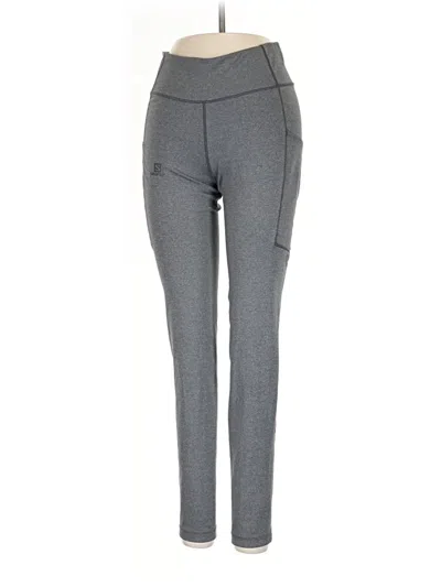 Pre-owned Salomon Active Pants In Gray
