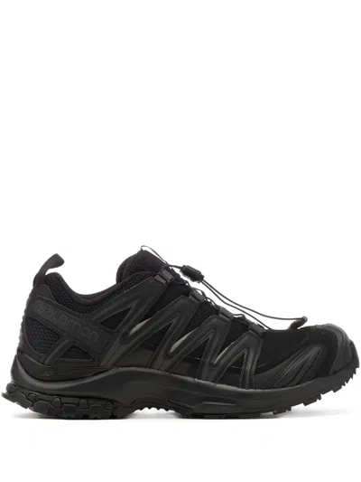 Salomon Black Mesh And Synthetic Leather Xa Pro 3d Sneakers